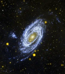 Spiraaligalaksi M81 Hubble-avaruusteleskoopista katsottuna. Kiitos NASA. Tiede Tähtitiede Tähti